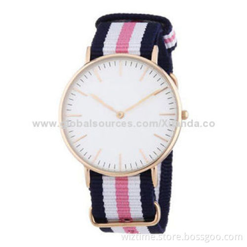 Sports style 316L stainless steel case, nylon strap sports, quartz watches, hot sale style 2014